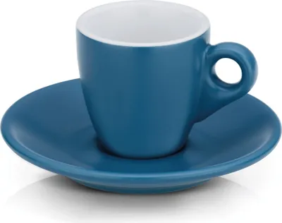 Produktbild von Set aus Espressotasse und Untertasse, türkis - Kela | Mattia