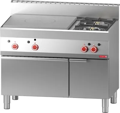 Image de Cuisinière à gaz Gastro M avec plaque chauffante et four 65/110 Tpfg