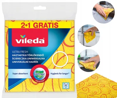 Image de Chiffon Vileda 3D Universel Nettoyage 3 pièces