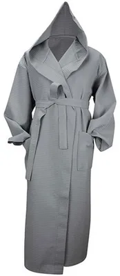 Produktbild von ARTG - "Robezz" Morgenmantel mit Kapuze für Damen LT5293 (L-XL) (Hellgrau)