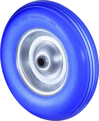 Produktbild von Polyurethanrad Rad- 400 mm Tragfhigkeit 200 kg pannensicher Stahlfelge Rillen
