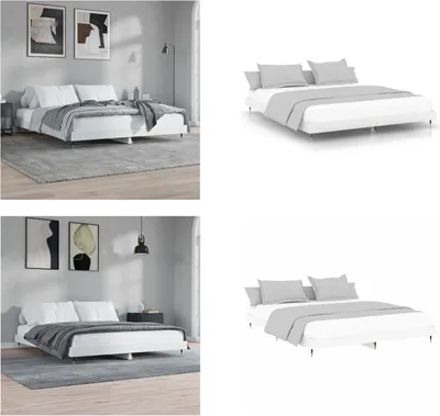 Immagine prodotto di vidaXL Struttura per letto bianca 200x200 cm in legno - Struttura per letto - Cornici per letto - Struttura per letto - Letto