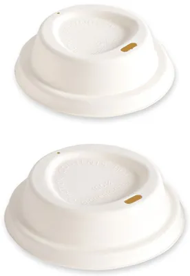 Produktbild von NATURE Star Deckel für Zuckerrohr-Trinkbecher 84 mm weiß 50 Stück