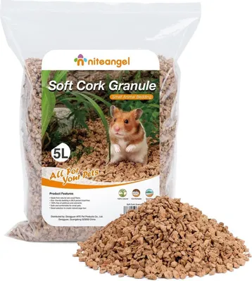 Image de Niteangel Litière naturelle pour hamster en noix de coco pour petits animaux (Oak Granula