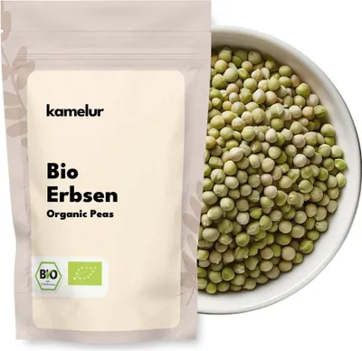 Produktbild von Kamelur® Bio Erbsen grün 1 kg