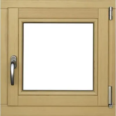 Obrázek produktu pro Dřevěné okno lakované borovice 60 x 60 cm pravé trojsklo
