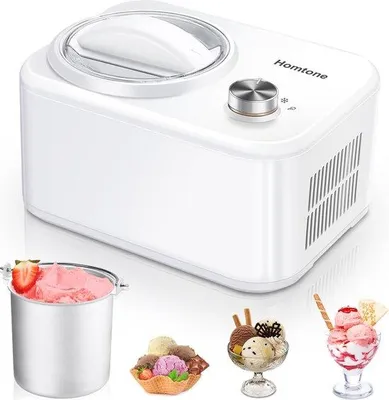 Image de Machine à glace de 0,8 L avec compresseur pour préparer des glaces maison, des sorbets et des milkshakes