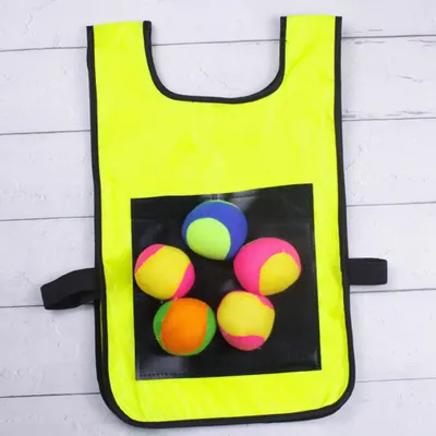 Image de Dodgeball Sticky Vest Jeu de lancer en plein air avec 5 balles pour les activités des enfants