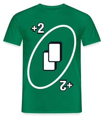 Produktbild von Spreadshirt UNO Karten Kostüm +2 Zwei-Ziehen-Karte Männer T-Shirt, S, Kelly Green