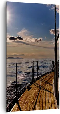 Produktbild von Bild auf Leinwand - Leinwandbild - Kroatien Yacht Segeln Segelboot - 65x120cm - Wand Bild - Wanddeko - Leinwanddruck - Bilder - Kunstdruck - Leinwand bilder - Wandkunst - PA65x120-0426
