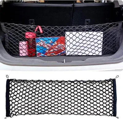 Produktbild von Kofferraumnetz mit hoher Elastizit?t und Zugfestigkeit, universell fš¹r Auto, SUV und LKW, elastisches Netz, Autozubeh?r (L: 110 x 40 cm)