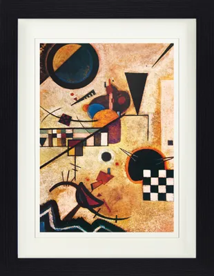 Produktbild von Wassily Kandinsky Gerahmtes Bild Mit Edlem Passepartout | Wand-Bilder | Im Bilderrahmen - Gegenklänge, 1924 (40 x 30 cm)