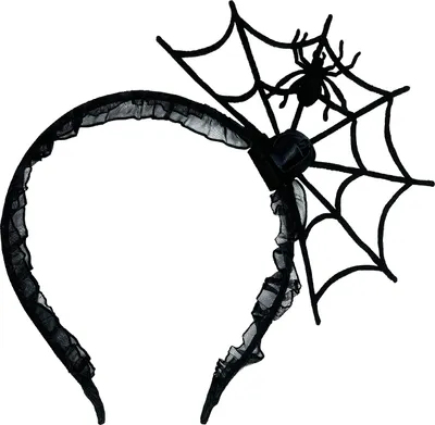 Produktbild von Oblique Unique Spinnen Netz Haarreifen mit Gaze als Kostüm Accessoire Haarreif für Halloween Karneval Fasching Motto Party