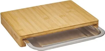 Immagine prodotto di Tagliere in bambù 28,5x21cm + cassetto in acciaio inox Nogent 3 etoiles 09950G