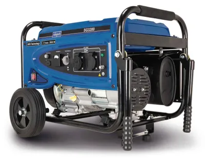 Productafbeelding van Scheppach SG3200 Generator, stroomgenerator, noodstroomaggregaat, 2800 Watt | 6,5 pk vermogen | 15 liter tank | 196 cm³ 4-takt motor | 2x 230V stopcontact, 1x 12V DC connector | met transportwielen