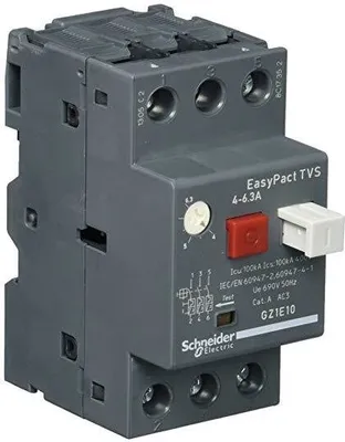 Produktbild von Motorschutzschalter 3-polig 2,2kW 4-6,3A Schneider GZ1E10 schalter