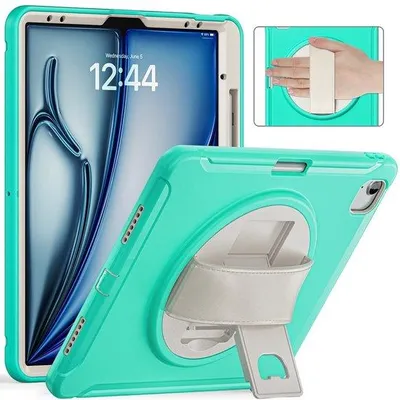 Image de Housse de protection pour iPad Air 13 pouces M2 M3 avec fermeture à sangle en PU