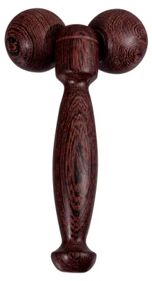 Produktbild von Holz-Massagegerät mit ergonomischem Griff 16X9cm für Nacken- und Beinmassagen zur Förderung der Durchblutung und Hautstraffung