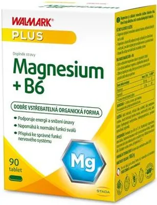 Obrázek produktu pro Walmark Magnesium + B6, hořčík a vitamin B6 90 tablet