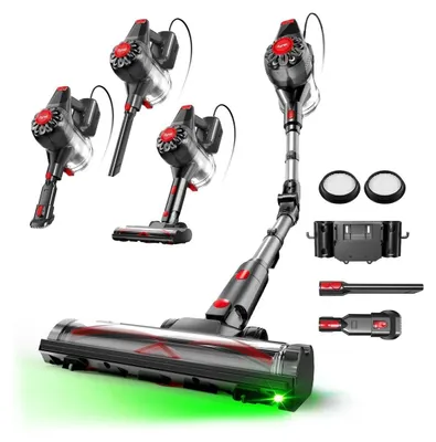 Stabstaubsauger mit Kabel, 70 kPa, 600 W, 1,5 l, schwarz