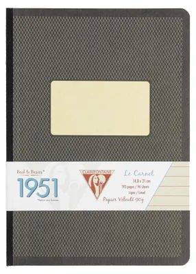 Produktbild von Clairefontaine 1951 Heft Leinen A5 192Bl lin schwarz
