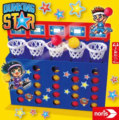 Produktbild von Noris Familienspiel Partyspiel Dunking Star Basketballspiel 606062095