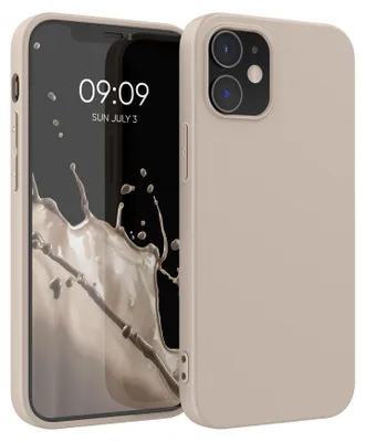Produktbild von kwmobile Handyhülle für Apple iPhone 12 / iPhone 12 Pro Hülle - TPU Case - Kabelloses Laden - Schutzhülle Cover in Beige matt