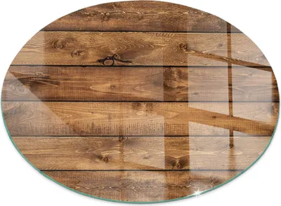 Obrázek produktu pro Skleněná podlahová deska pro Fi 80 cm - Krbová deska skleněná - Krbová deska skleněná - Ochranné sklo - Ochranná deska proti jiskrám - Skleněná podlahová deska nehořlavá - Tepelná ochranná deska - Ochrana podlahy ze skla - Dřevěná deska se zrnem