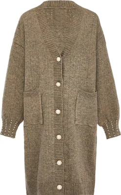 Produktbild von caissa damen strickjacke - taupe melange, M