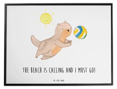 Produktbild von Mr. & Mrs. Panda schreibtischunterlage Sommer Meer Strand - Weiß - Geschenk, am, Lebensfreude, Designs, schreibtischunterlagen, Strandurlaub, Unterlage Schreibtisch