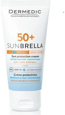 Zdjęcie produktu dla Dermedic Sunbrella krem ochronny do skóry suchej SPF50+ 50g