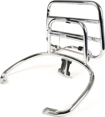 Image de Porte-bagages arrière pliable Moto Nostra Vespa GT, GTL, GTV, GTS, GTS Super, GT60 125-200-250-300cc Chrome