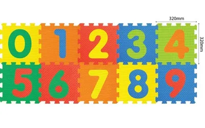 Produktbild von SUN TA TOYS Schaumstoffpuzzle Zahlen S4 (30x30)