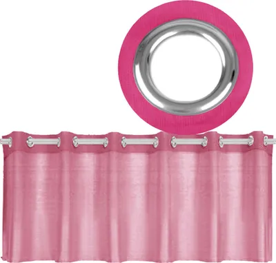 Immagine prodotto di Tenda Bistro con occhielli, dimensioni: 45x160cm, colore: rosa