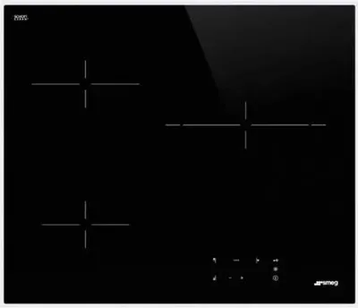 Produktbild von Smeg Universal SE263TD1, Schwarz, Integriert, 60 cm, Zonen-Induktionskochfeld, Glaskeramik, 3 Zone(n)