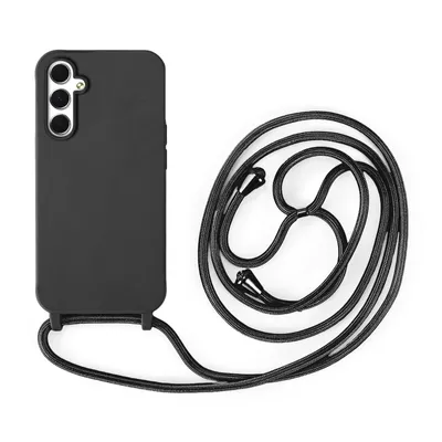 Produktbild von Handykette für Samsung Hanyhülle mit Band Hülle mit Kodel Smartphone Halskette Galaxy A34 Schwarz
