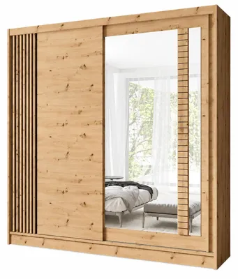 Produktbild von ARTIZ Schwebetürenschrank 200 cm mit Spiegel, Artisan, KI-generiertes Bild