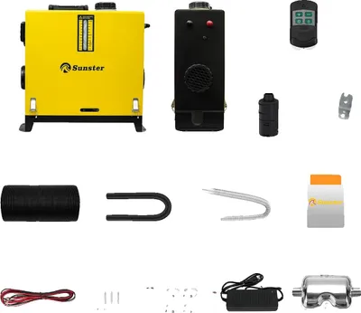 Obrázek produktu pro Dieselový ohřívač vzduchu, LCD ovládání, dálkové ovládání, 8KW 12V 24V 220V