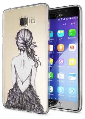 Image de Samsung Galaxy A5 2016 Housse téléphone portable par NALIA, étui silicone TPU Motif Couverture Bumper Bird Princess