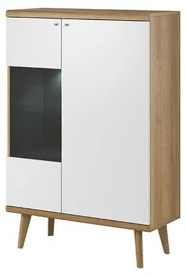 Obrázok produktu pre Moderná drevená komoda, príborník, komoda, skriňa do obývačky, 90 cm, veľkosť XXL, servant