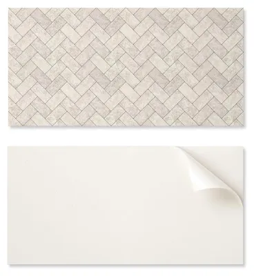 Obrázok produktu pre Samolepiaca vinylová nástenná doska s potlačou do obývačky, 100 x 50 cm, vzor "rybia kosť"