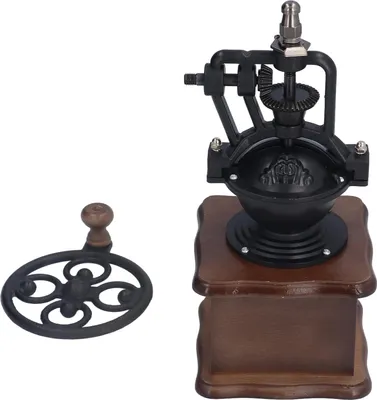 Obrázok produktu pre Ručný mlynček na kávu v retro štýle, robustný, odolný, elegantný, prenosný, vhodný do domácnosti aj do kancelárie