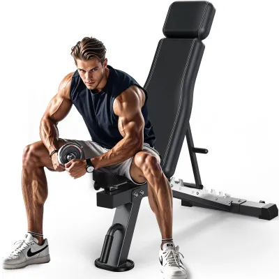 Obrázek produktu pro Posilovací lavice - Nastavitelná tréninková lavice - Lavice pro silový trénink - Fitness lavice - Tréninková lavice