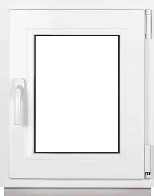 Produktbild von Framex Kellerfenster Kleines Fenster Weiß Breite x Höhe 45 x 50 cm (450 x 500 mm) 2fach (32 mm) Dreh Kipp DIN Rechts - Premium