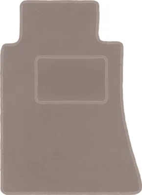Produktbild von Fahrerfußmatte Velours beige passend für Mercedes C 190 W201 (1982-1993, Limousine) – mit Befestigungen – passgenau