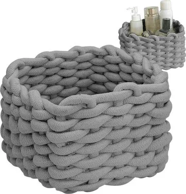 Produktbild von Geweve Rutenkörbe - kleine Rutenkörbe - Badkammeraccessoires - grau