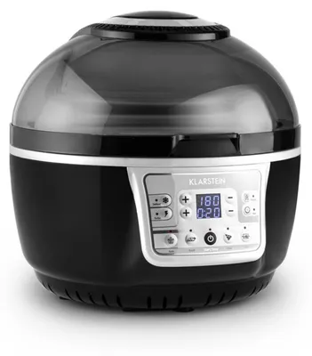 Zdjęcie produktu dla KlarsteinVitAir Turbo, frytkownica beztłuszczowa, 1400 W, 9 l, grill, pieczenie, kolor szaro-czarny