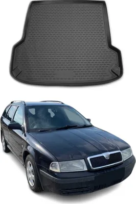 Obrázek produktu pro Rohož do zavazadlového prostoru Vana do zavazadlového prostoru pro Škoda Octavia Combi 1996-2010 Rubber TPE