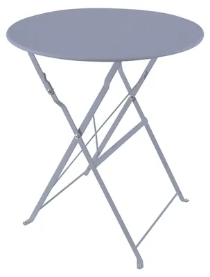 Produktbild von Gartentisch Basil Metall rund klappbar Grau
