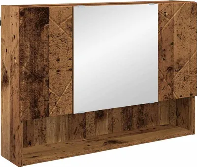 Obrázek produktu pro vidaXL Zrcadlová skříňka s dvířky z regenerovaného dřeva 80 x 17 x 55 cm materiál na bázi dřeva